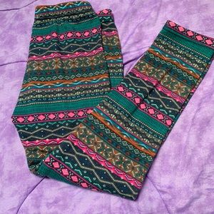 colorful soft leggings